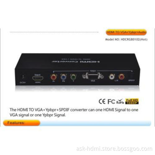 HDMI to RGB/VGA +SPDIF Converter